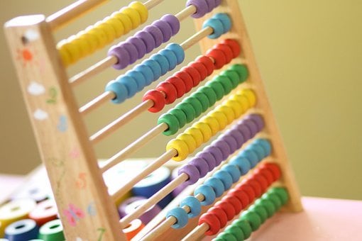 Colorful Wooden Abacus Display